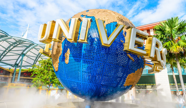 Captivating image of the iconic Universal Studios Singapore globe, symbolizing the enchanting world of entertainment and adventure.